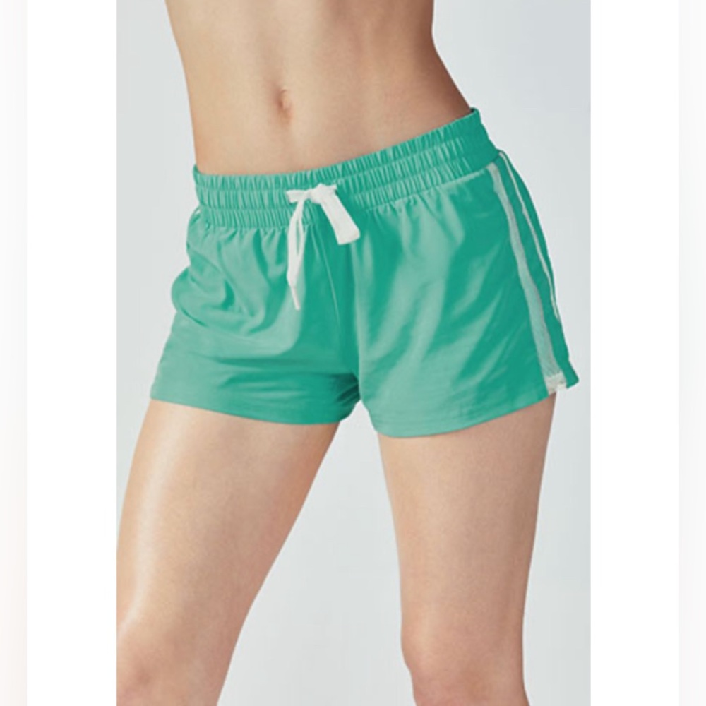 Turquoise athletic shorts